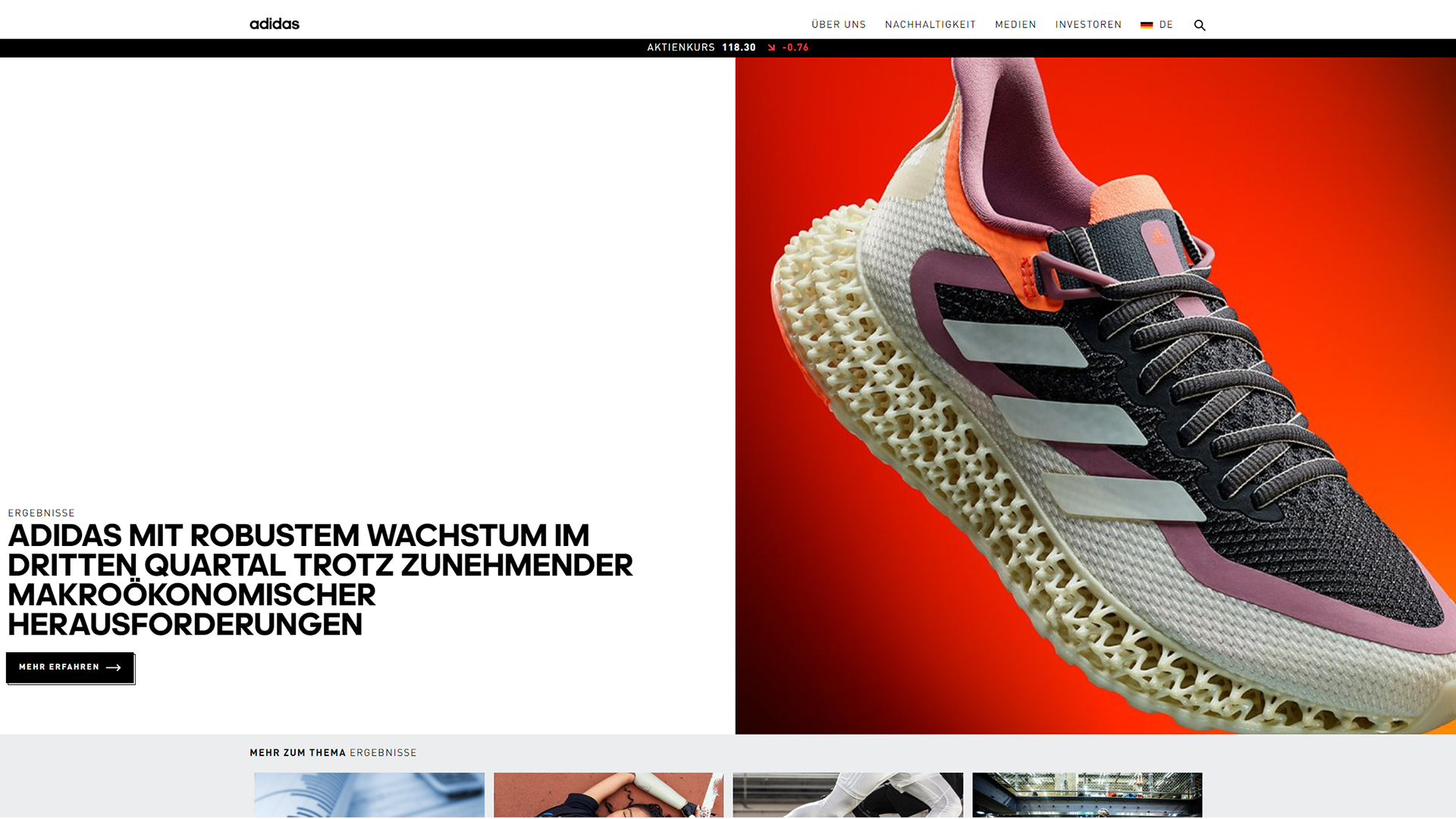 adidas Corporate Website