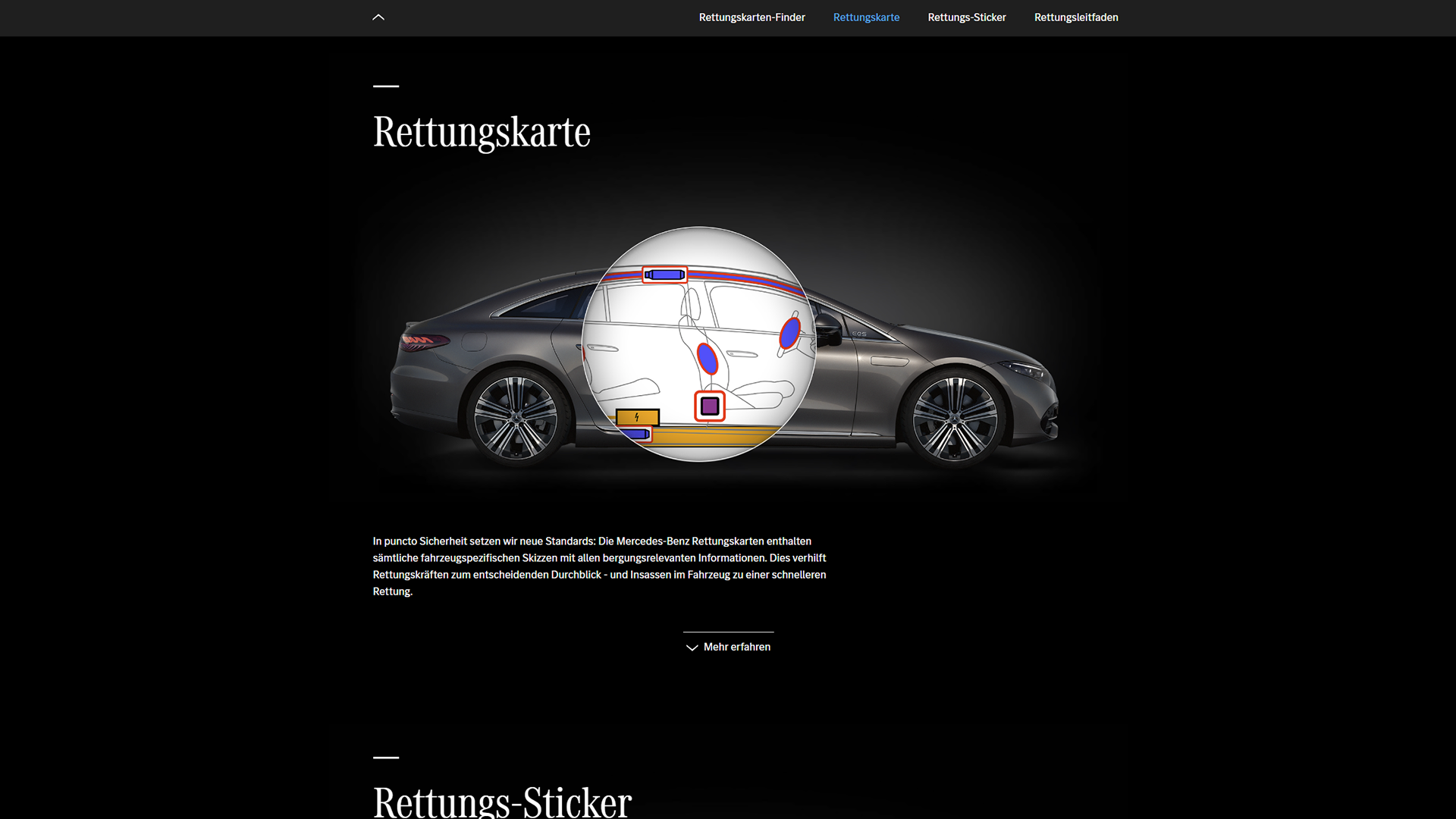 Mercedes-Benz Rettungshelfer Website
